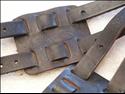 Brooks leather toe straps