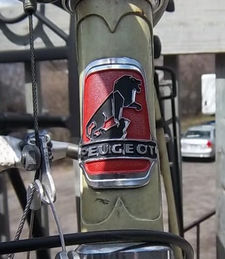Decal Transfer 07189 Peugeot Bicycle Frame Head Badge Sticker 